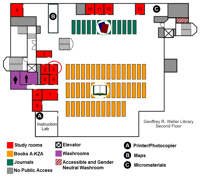 Study Room 3 Map