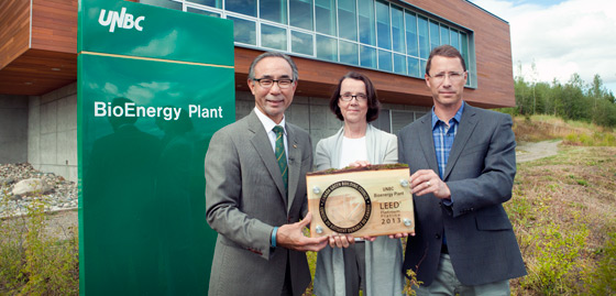 UNBC’s Bioenergy Plant Achieves Highest Level of Environmental Certification