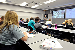 The class was taught by UNBC professor Jacqueline Holler and included 12 students in Prince George along with 28 in Tokyo who joined the lectures via high-definition videoconferencing. 