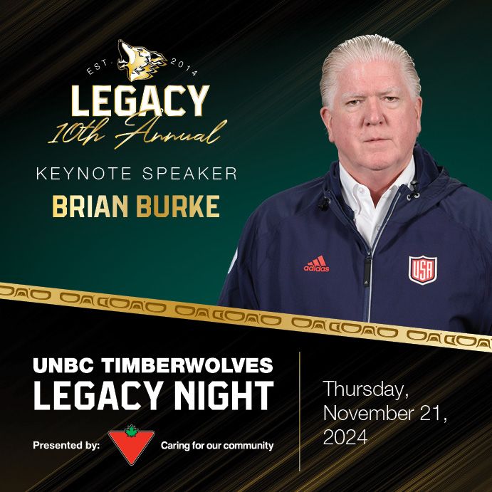 UNBC Athletics Legacy Night banner