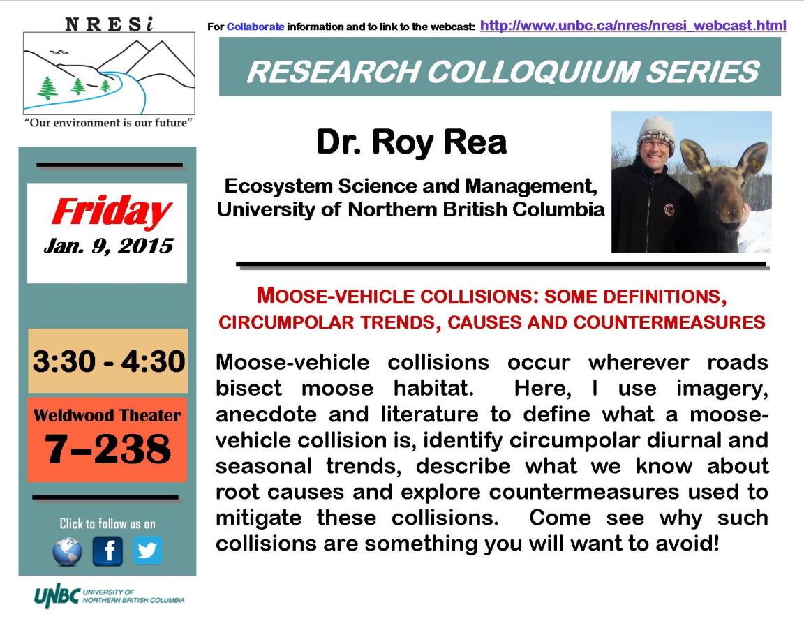 NRESi Colloquium: January 9, 2015