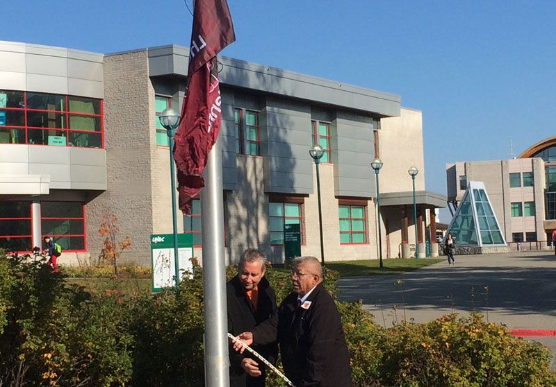 Flag raising