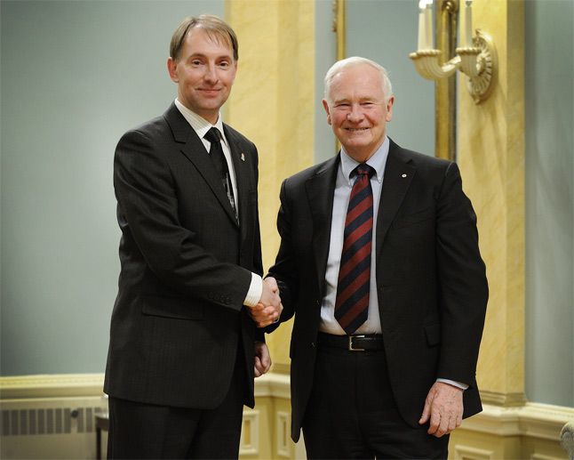 Mark Shrimpton, David Johnston - Rideau Hall