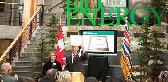 Announcement of the top campus sustainability award in North America.