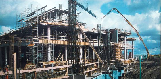 Construction of the UNBC Prince George campus