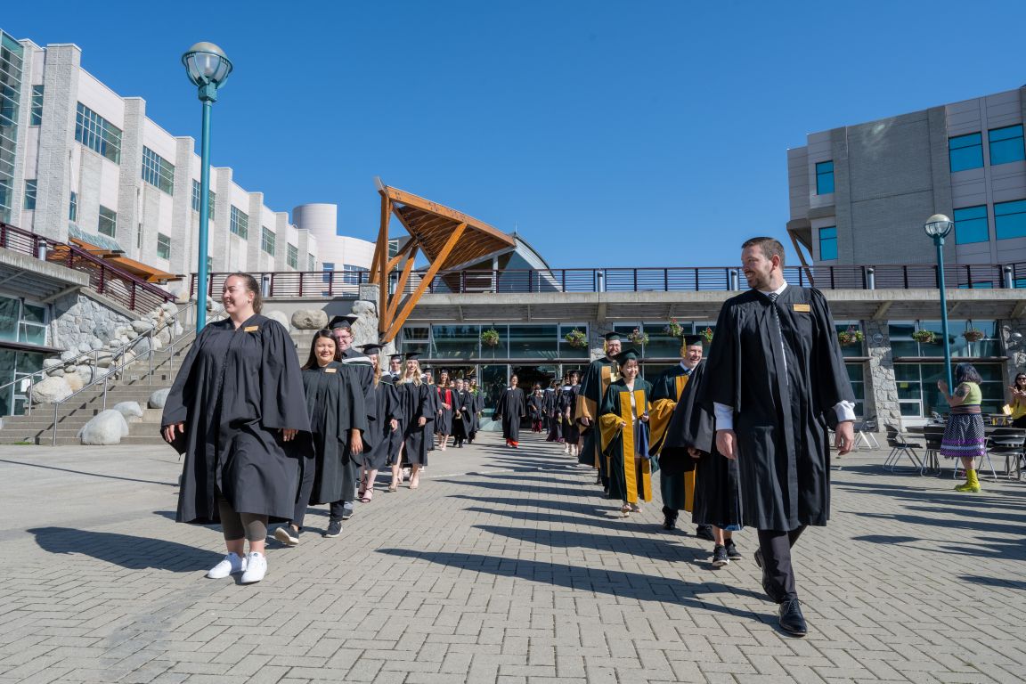 Ceremony 1 procession across courtyard