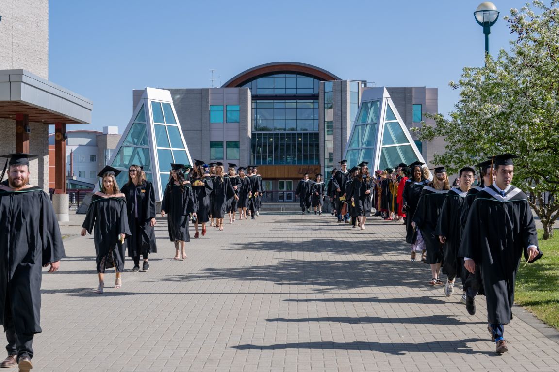 Grads in procession line (4)