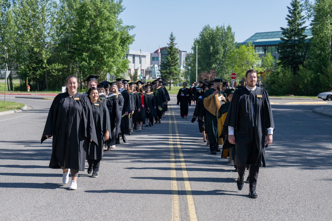 Grads in procession line (6)