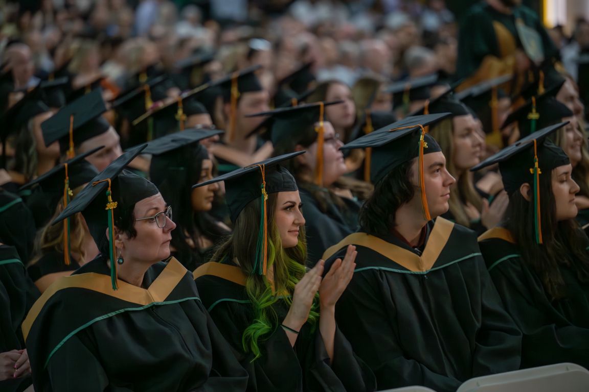 Graduates in the audience