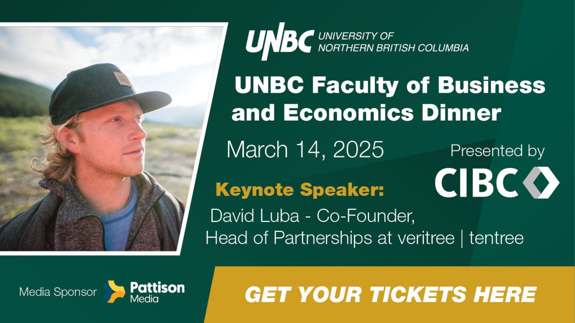 2025 UNBC FBE Dinner Header Image