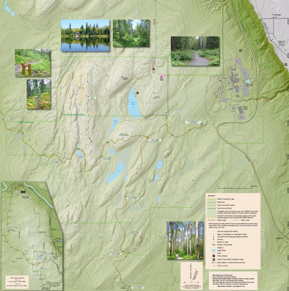 Cranbrook Hill trail map