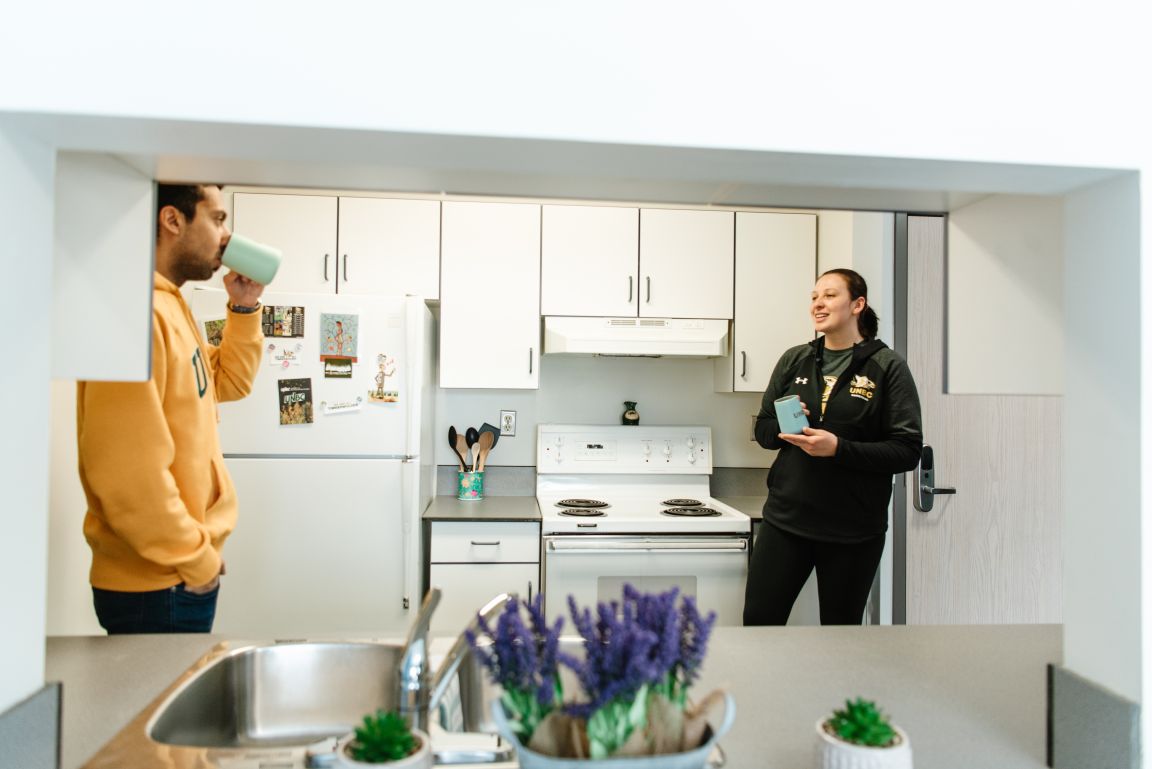 Students in Kitchen