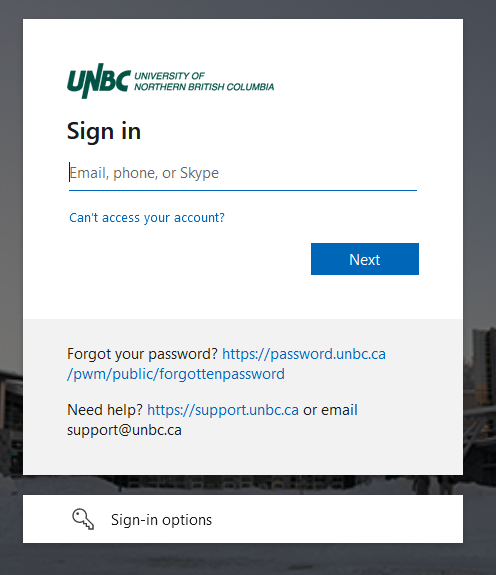 New Single Sign On for myUNBC Student Account