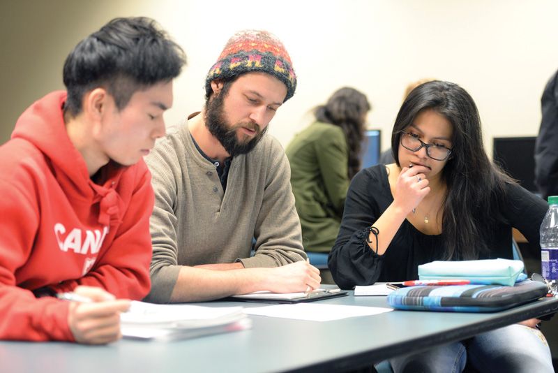 UNBC students in the classroom