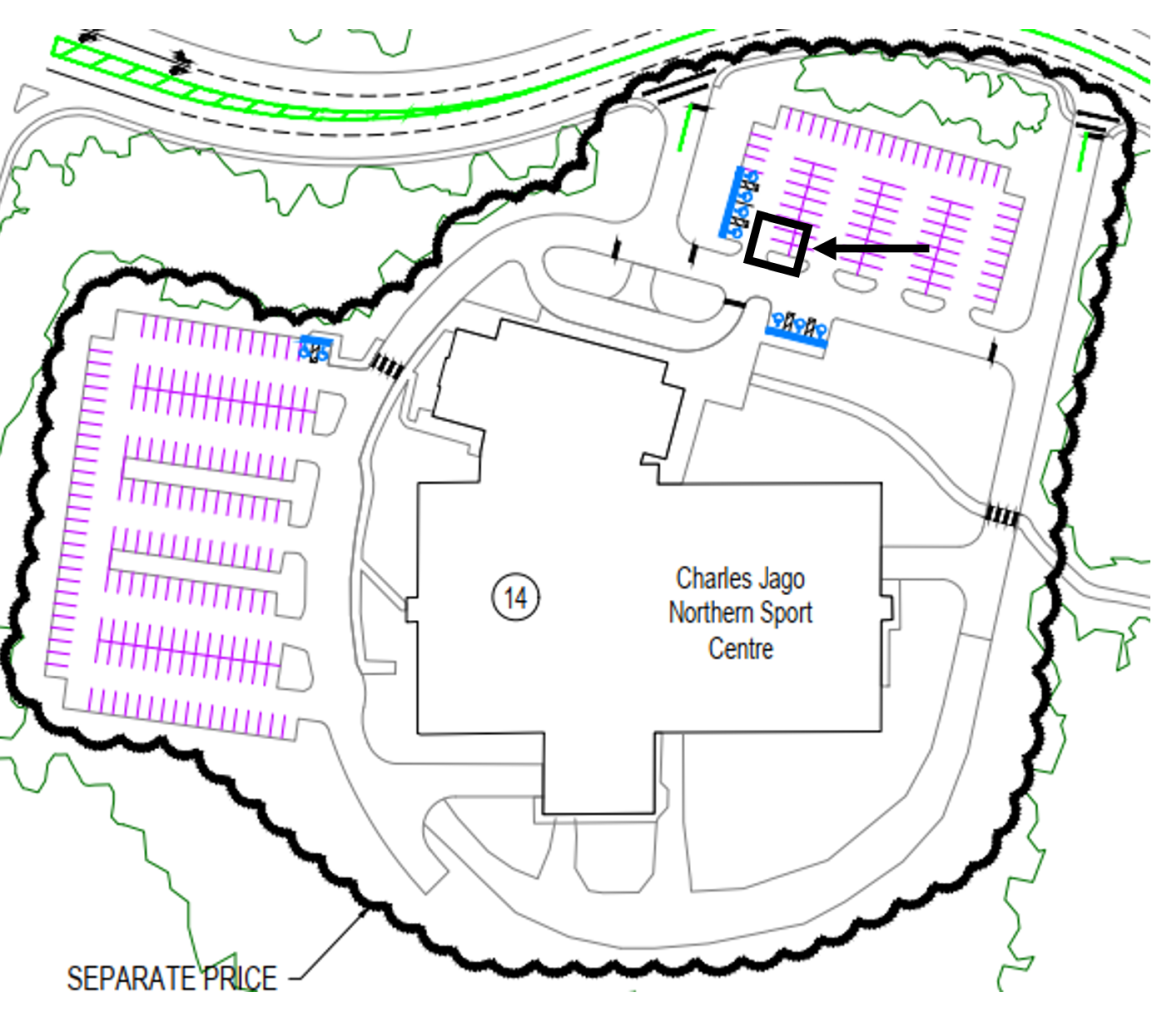 Northern Sport Centre pregnancy parking map