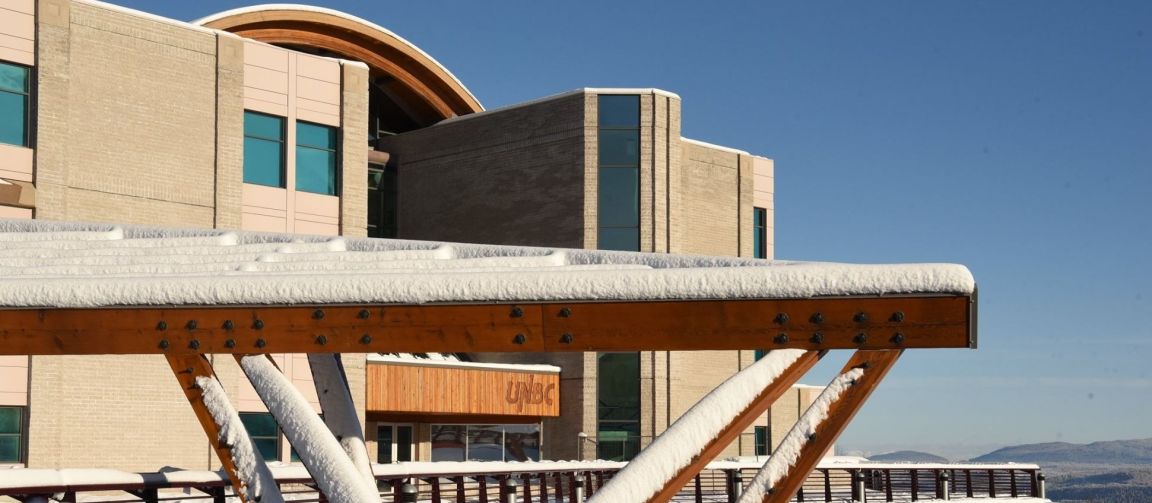 Exterior of UNBC Library