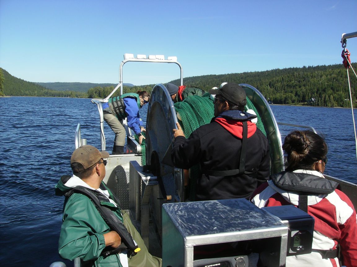 Inland Fisheries Crew on Quesnel Lake 2011