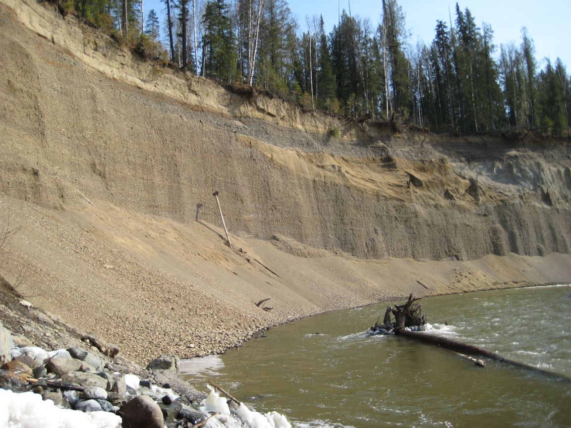 Cut banks on Quesnel River