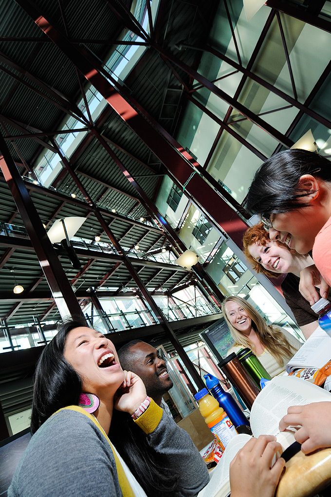 Group of students smiling