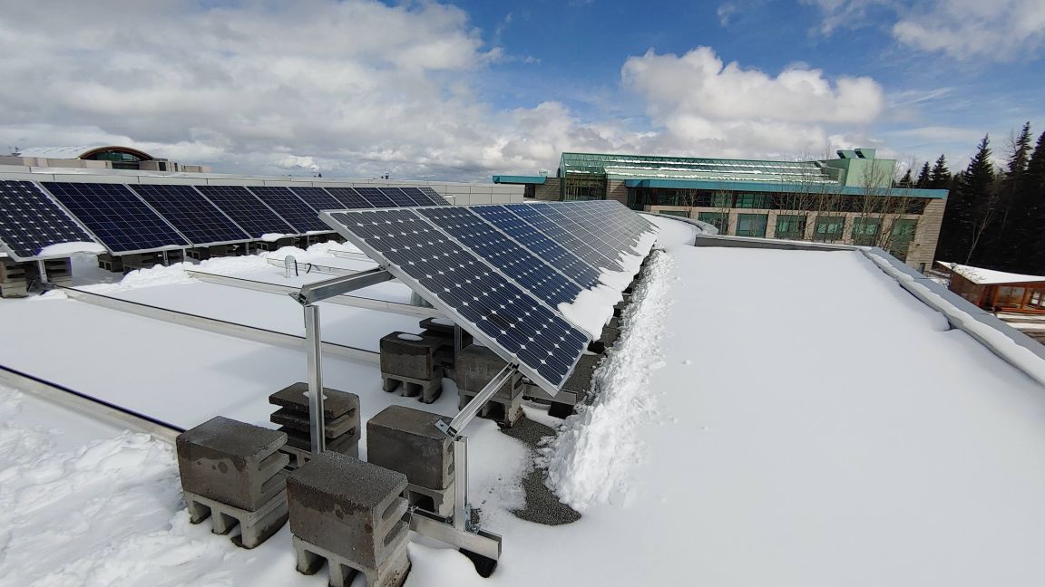 UNBC Solar panels