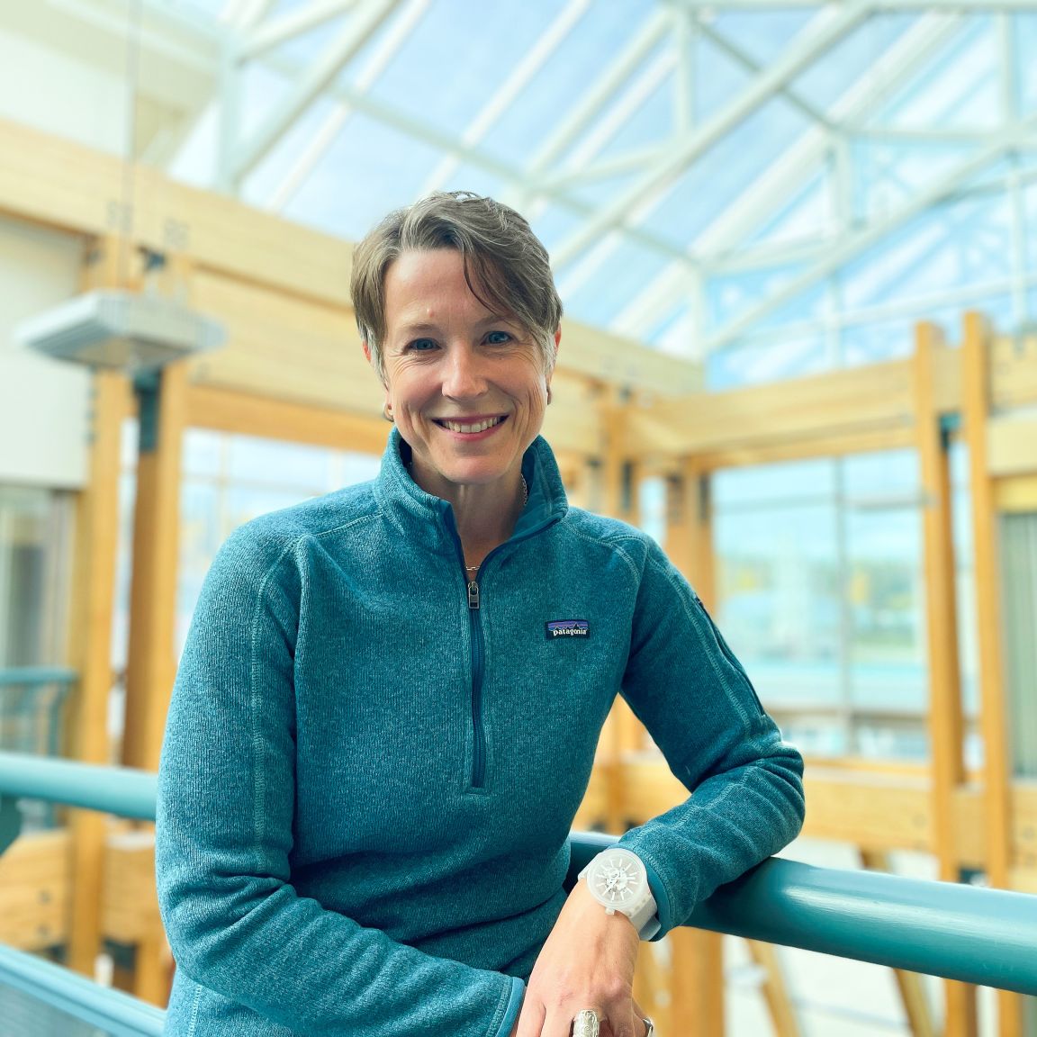 Portrait photo of someone inside at UNBC 