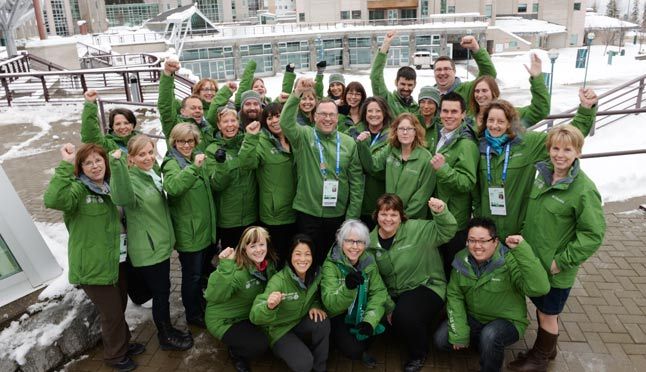 Many facutly, staff and students volunteered with the 2015 Canada Winter Games
