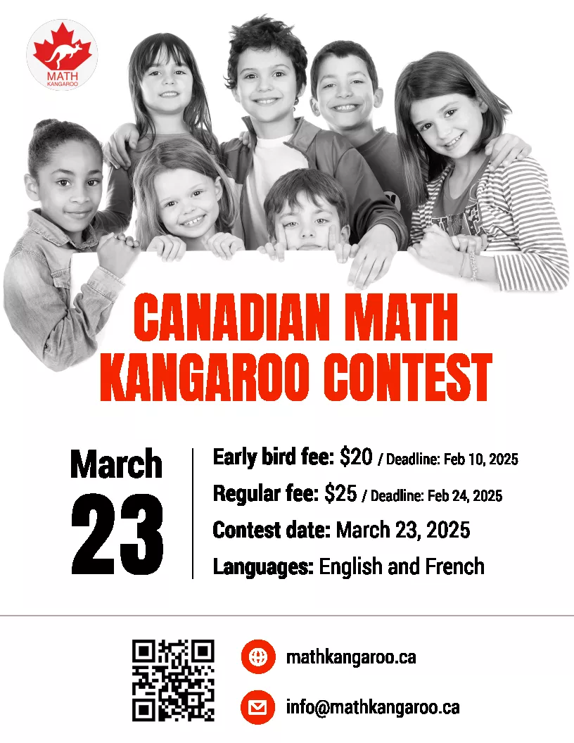 Ad for 2025 Canadian Math Kangaroo Contest