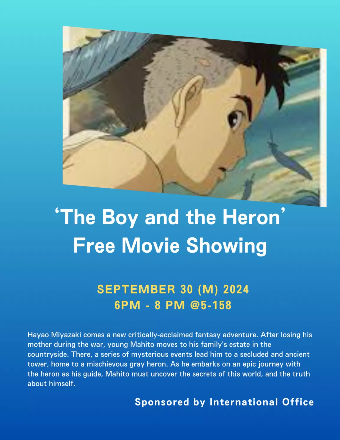 Free Moving Showing - The Boy and the Heron