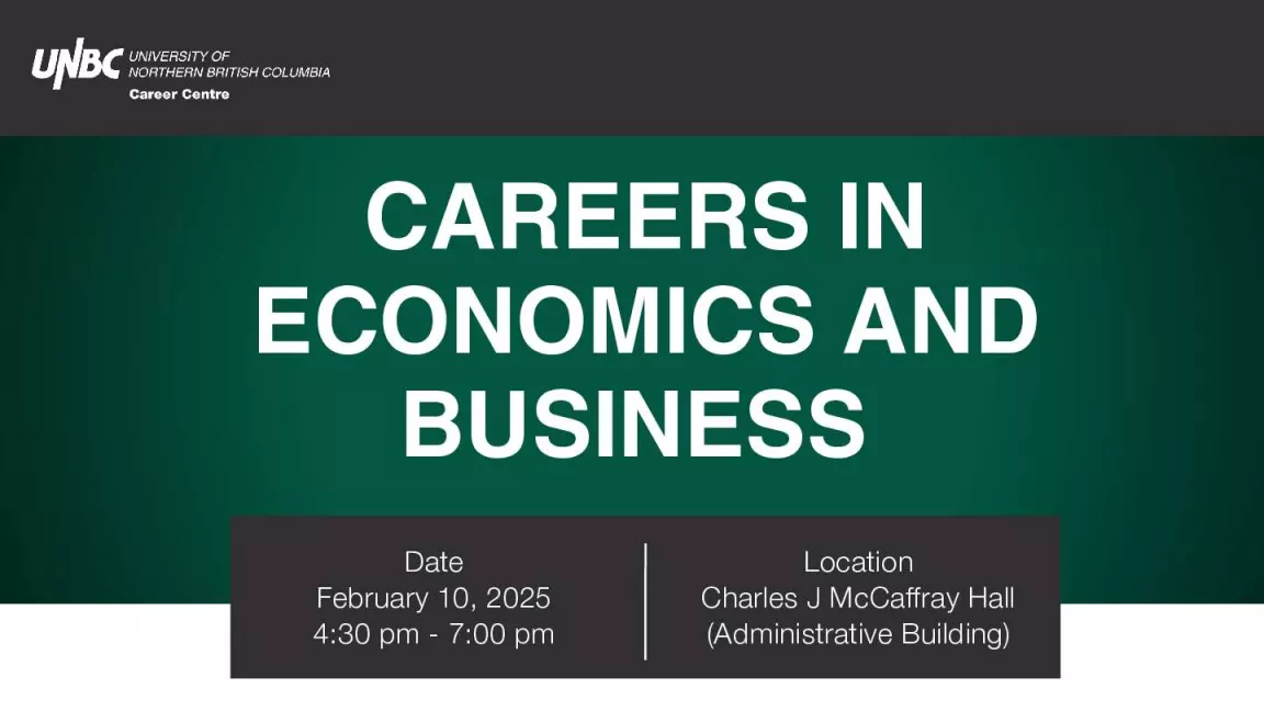 Banner with Careers in Economics and Business 