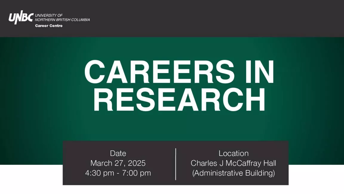 Banner with Careers in Research