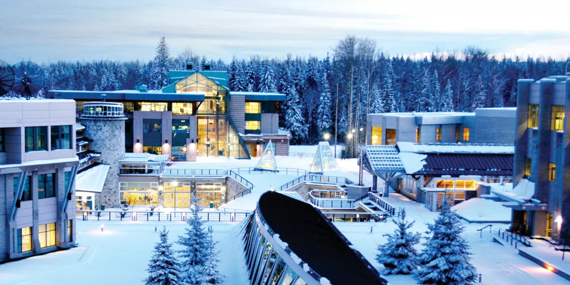 UNBC in the winter. 