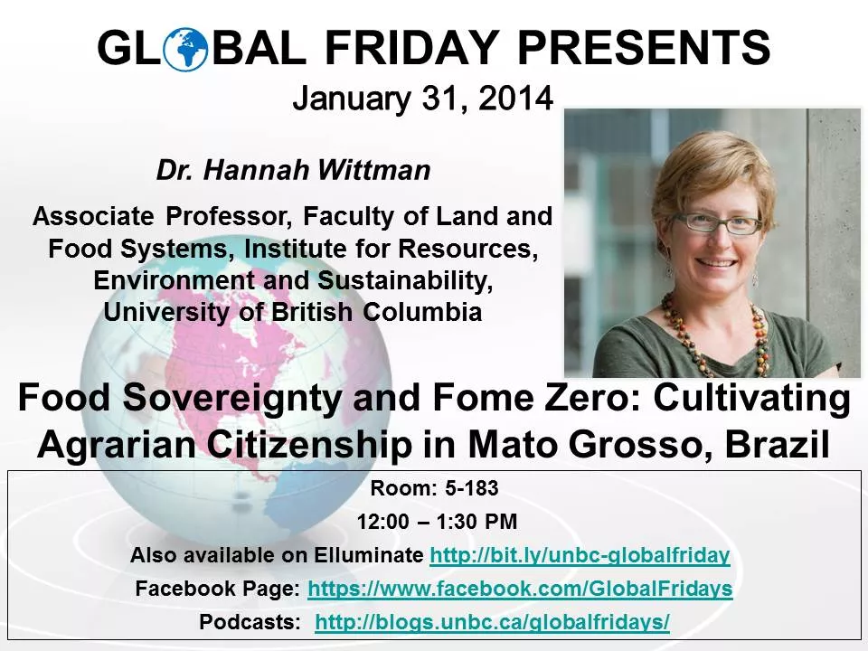 Global Friday Poster - January 31, 2014