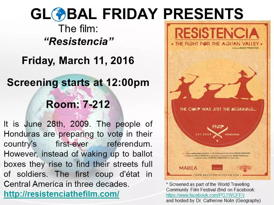 Global Friday Poster - March 11, 2016