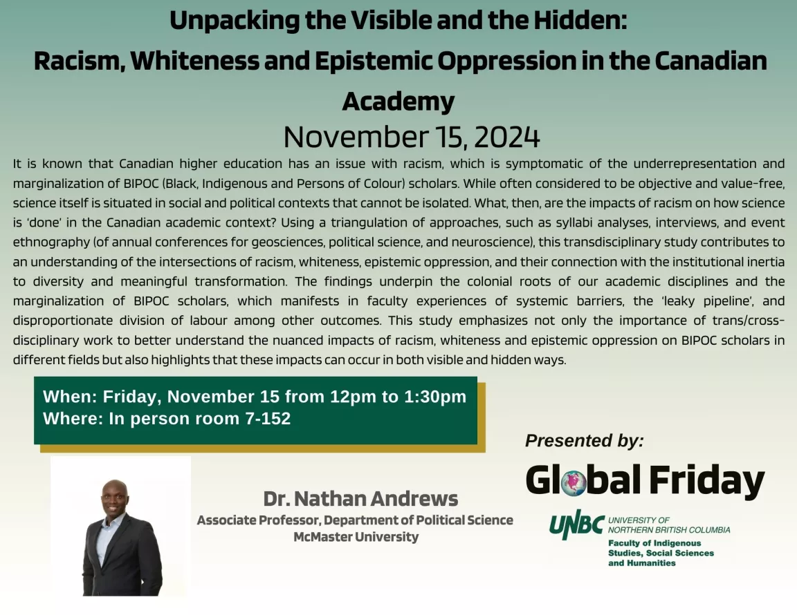 Global Friday Presenter - Dr. Nathan Andrews