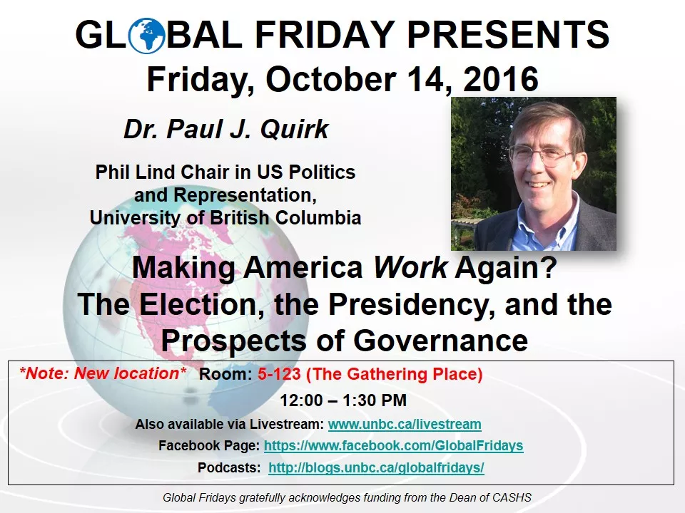 Global Friday Poster - October 14, 2016