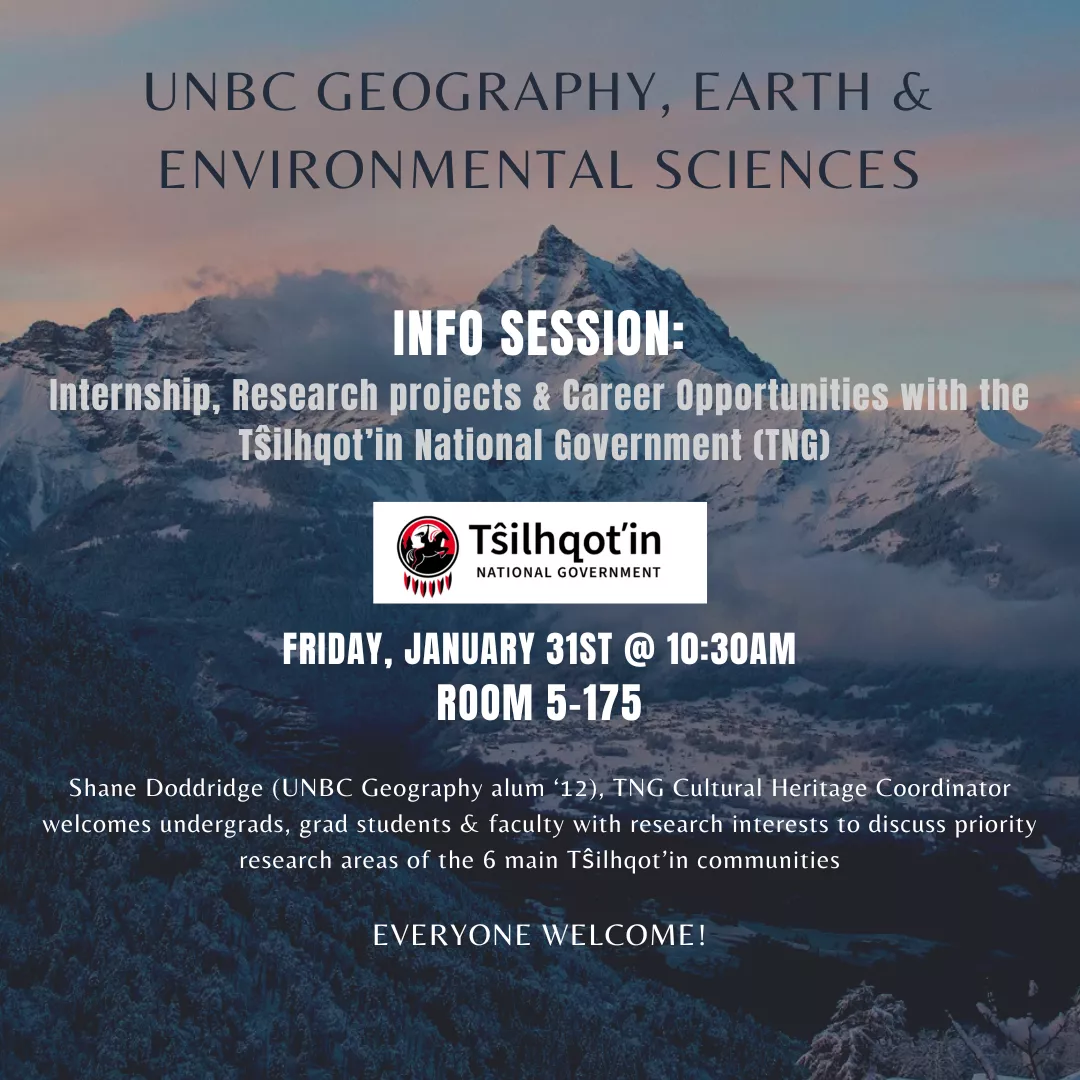 Tŝilhqot'in National Government Info Session Poster