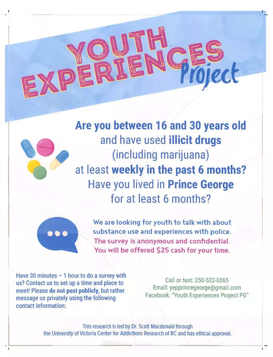 Youth Experiences poster