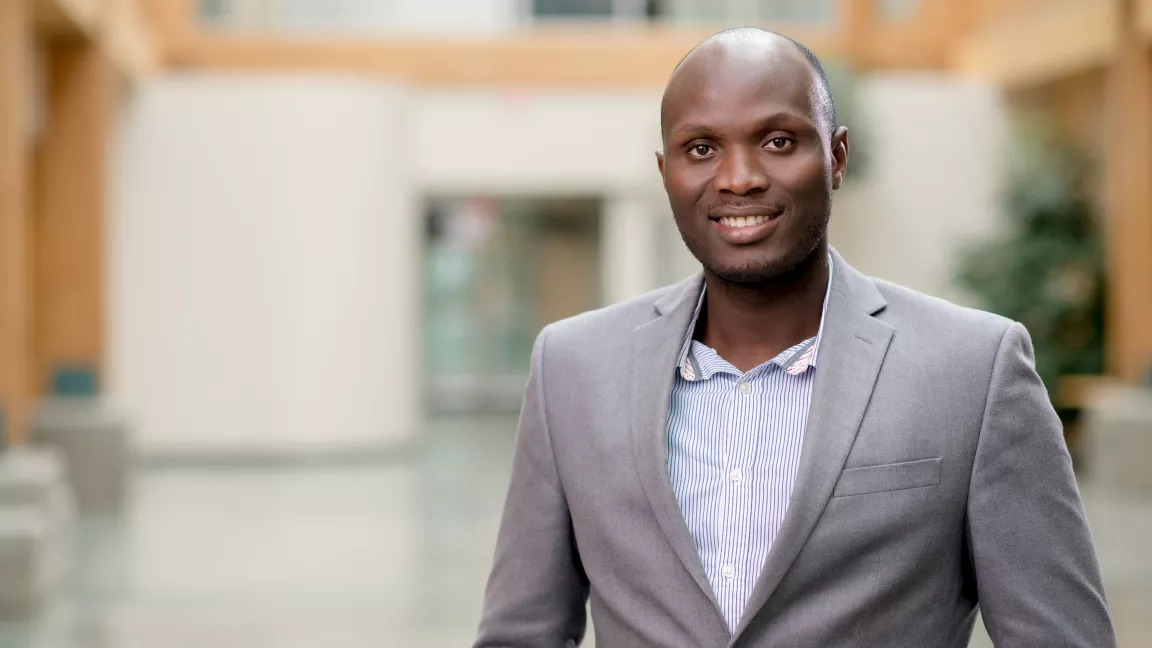 Global and International Studies Professor Dr. Nathan Andrews in McCaffray Hall