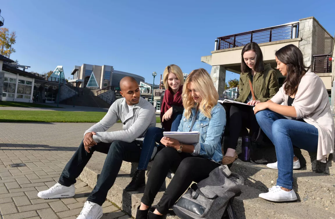 Students studying