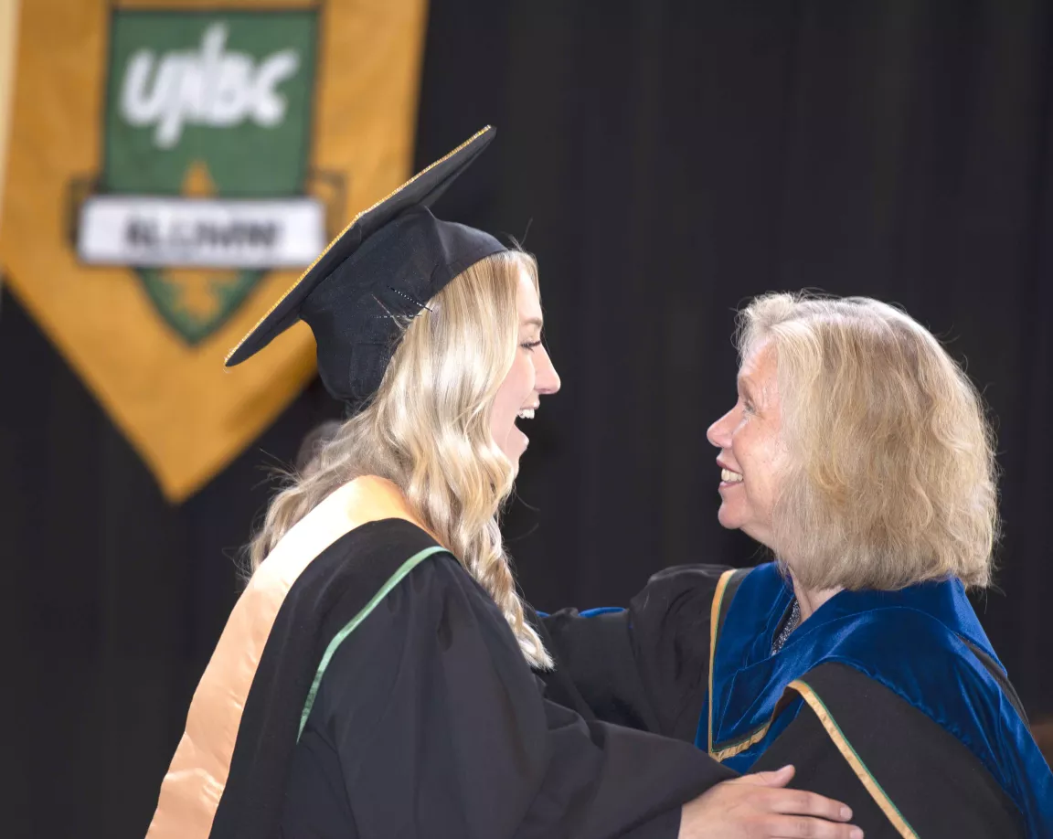 Sophia Traber and Dr. Sylvia Barton