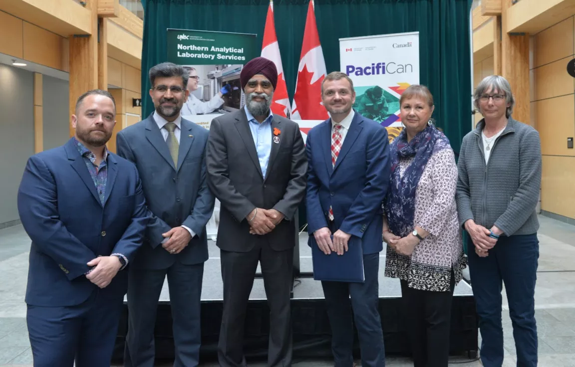 Members of UNBC and members of PacifiCan gathered for a photo