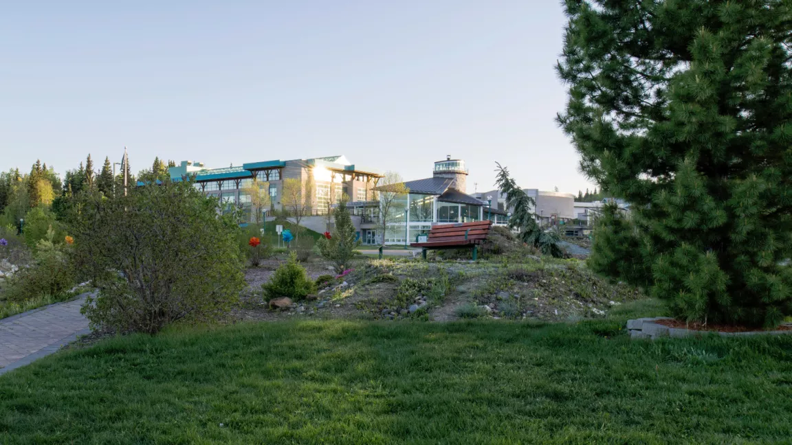 UNBC's Prince George campus in summer