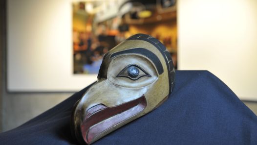 Mask carving by Ron Sebastian 