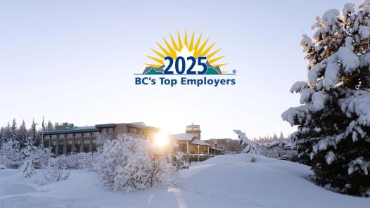 UNBC campus winter time 2025 BC's Top Employers