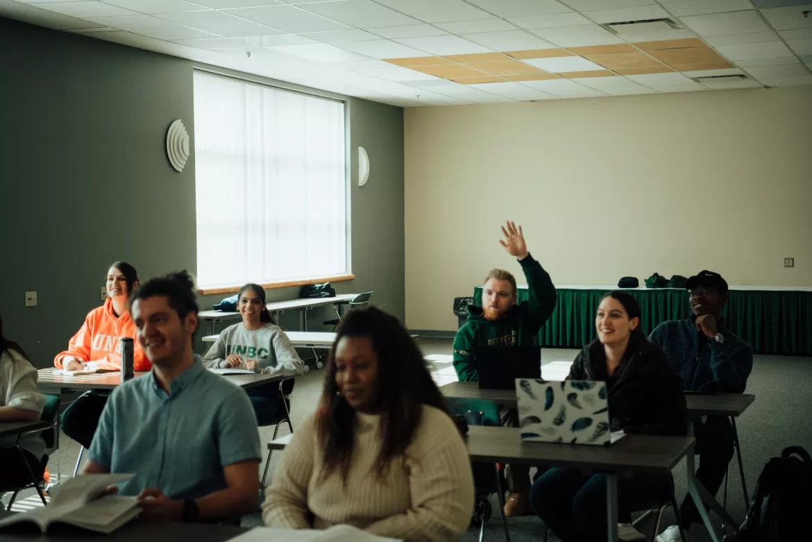 Students in a classroom